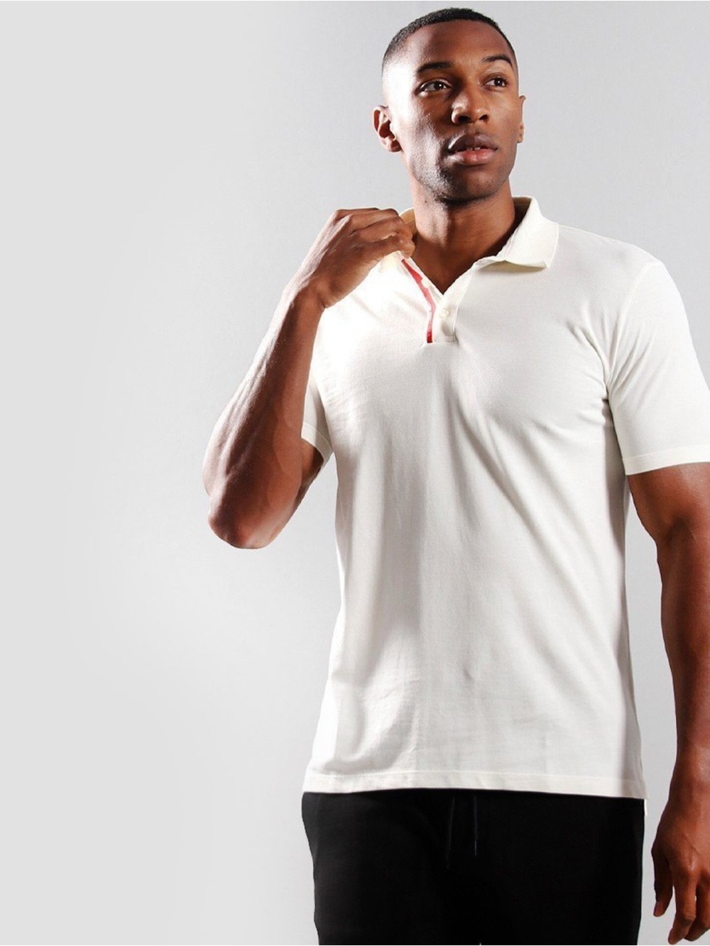 HUGO Hugo Boss Dichelangelo Polo Shirt Size XL White Cream Cotton